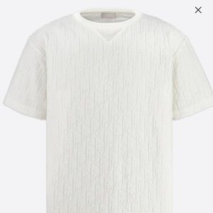 Dior White  “All over Print Towel T- Shirt”